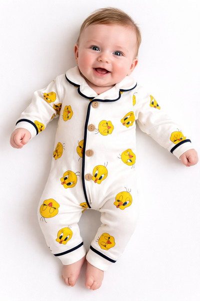 İZYALİF BABY Unisex Jumpsuit Transitional One Piece 100% Cotton Long Sleeve
