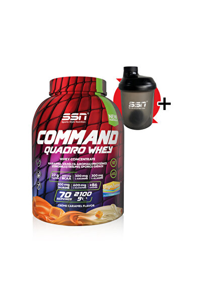 SSN Sports Style Nutrition Command Quadro Whey 2100Gr (Creme Caramel) Protein Powder