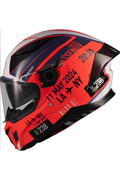 AXXIS Motosiklet Kask Panther Passenger Mat C5 Full Face Güneş Vizörlü ECE 22...