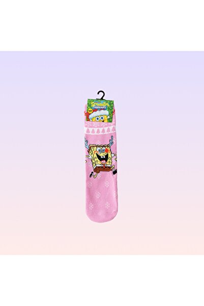 NİCKELODEON Sünger Bob Kare Pantolon Unisex Eğlenceli Yılbaşı Çorabı 36–40