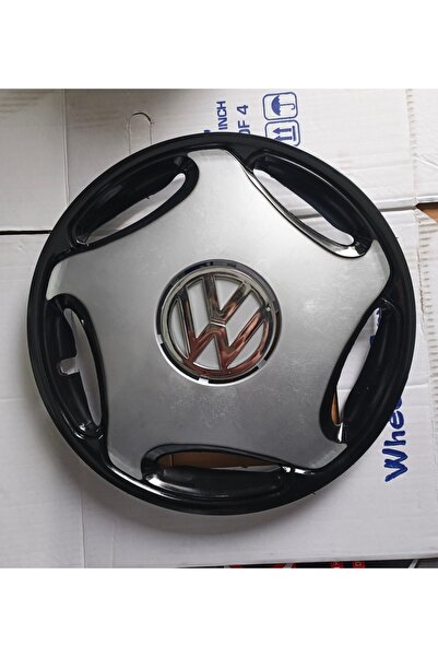 Universal Volkswagen Golf Uyumlu 15 inç Çift Renk Jant Kapağı 4'lü Takım Ambl...