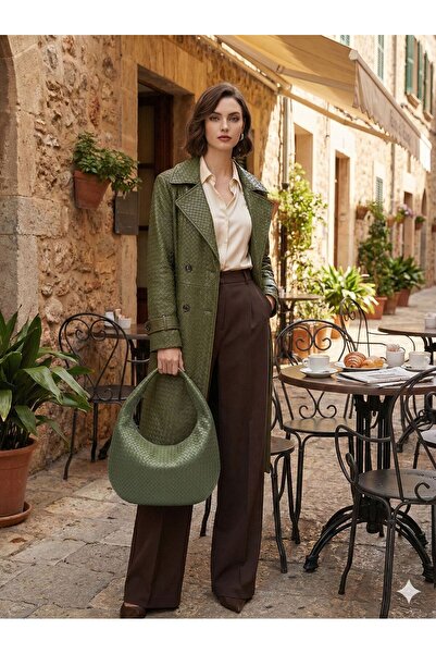 MİOSSA Women's Knitted Patterned Shoulder Bag