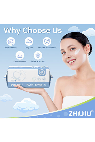 iron candy Biodegradable Disposable Face Towels Hypoallergenic 100 Count