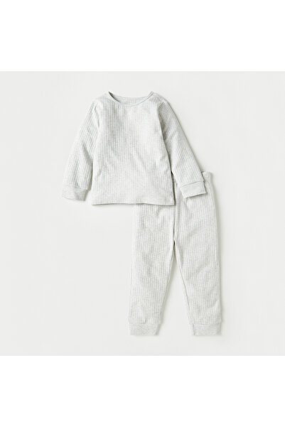 Juniors Ribbed Thermal T-shirt and Pyjama Set
