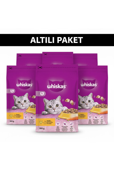 Whiskas 300 GR KURU TAVUK & SEBZE *6'LI