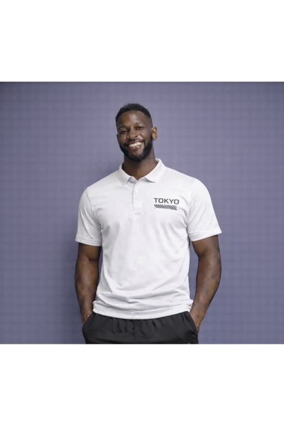 NOFLEN Men's Tokyo Printed Polo Neck T-Shirt