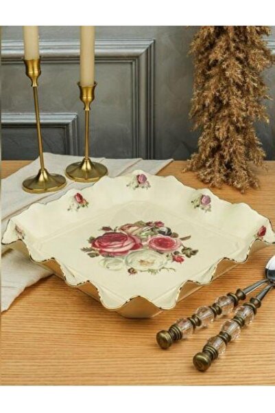 ROY KING ROYKING ROSE KARE SUNUM TABAĞI 31 CM