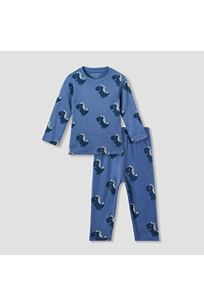 Juniors طقم تي شيرت وبيجامة بطبعة ديناصور