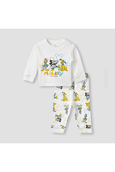 Disney Mickey and Friends Print T-shirt and Pyjama Set