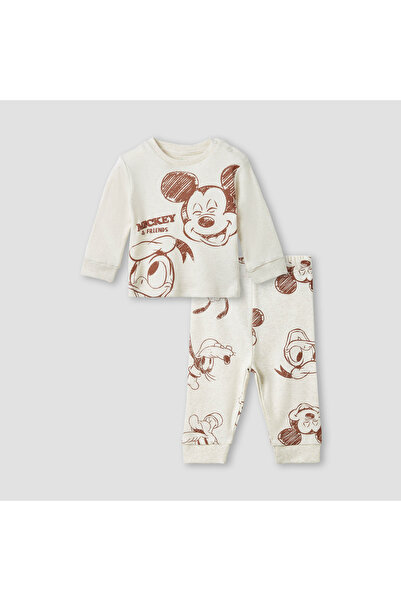 Disney طقم تي شيرت وبيجامة بطبعة ميكي ماوس