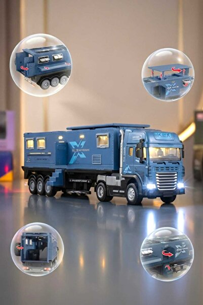 Fidan oyuncak Metal Işıklı ve Sesli Karavan Tır Dev Boyut