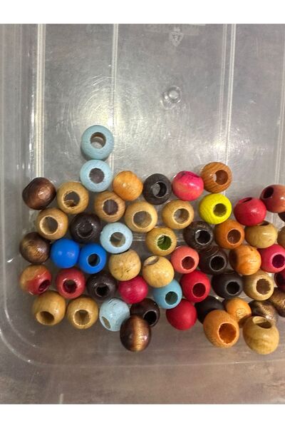 Gönülden Tasarım 50 Pieces Bamboo Large Hole Beads Set