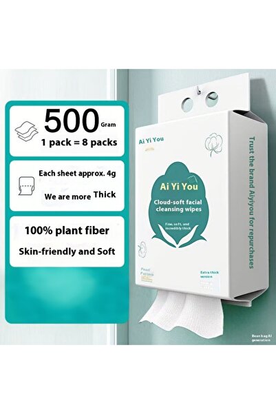 iron candy Extra Thick Cotton Face Towels Dry Wet Use Makeup Remover Wipes