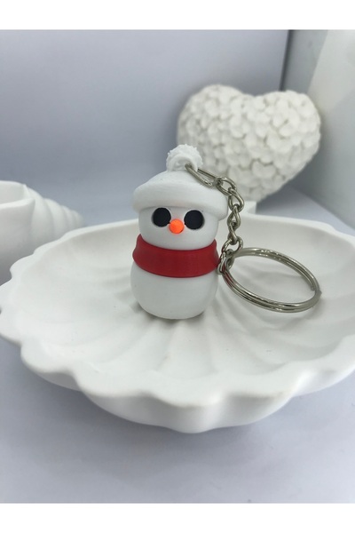 poyas Animated new year's special snowman keychain