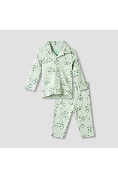 Disney طقم قميص وبيجامة بطبعة ميكي ماوس