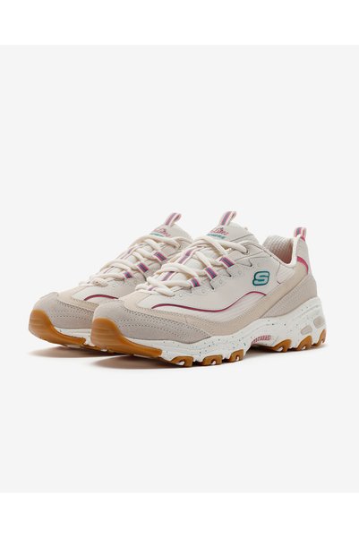 SKECHERS D'Lites - Bold Views Women's Natural/Multi Sneakers 149589 NMLT