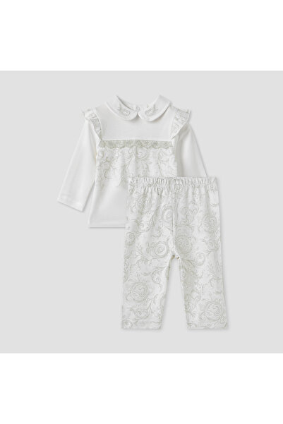 giggles Printed Collared Top and Pyjama Set