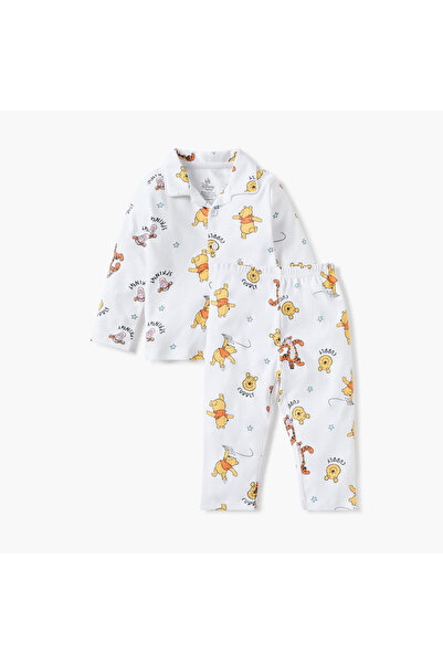 Disney طقم قميص وبيجامة مطبوع عليه صورة ويني ذا بوه