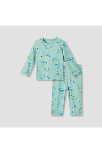Juniors Dinosaur Print T-shirt and Pyjama Set