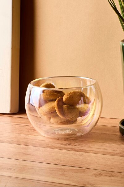 Perotti Cidar Colors Double Layered 300 ml Sauce Bowl Jam Bowl Dragee Bowl Turkish Delight Bowl