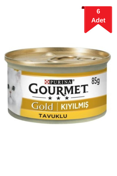 Gourmet Gold Kıyılmış Tavuklu Etli Kedi Konservesi 85 Gr X 6 Adet