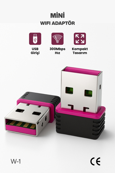 Concord Usb Wifi Adaptör Kablosuz Wifi İnternet Alıcı Ağ Kartı Masaüstü Bilgisayar Pc 300 Mbps 802.11n