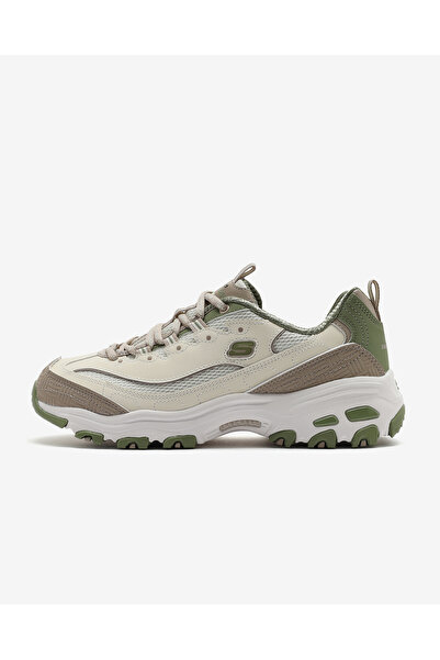 SKECHERS D'lites - RETRO REWIND Kadın Natural/Yeşil Sneakers 150536 NTGR