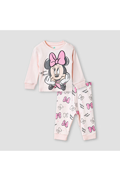 Disney Minnie Mouse Print T-shirt and Pyjama Set