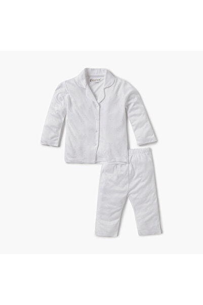 giggles Solid Shirt and Pyjama Set