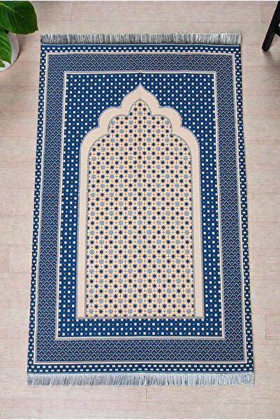 ihvan online Lightweight Portable Star Pattern Tapestry Prayer Rug with Qibla...