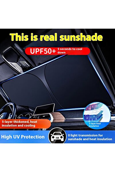 iron candy 2025 Car Front Windshield Sunshade 5-Layer UV Heat Protection Cover