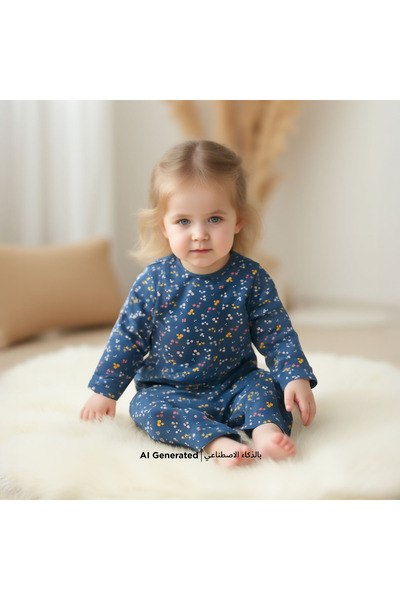 Juniors Floral Print T-shirt and Pyjama Set