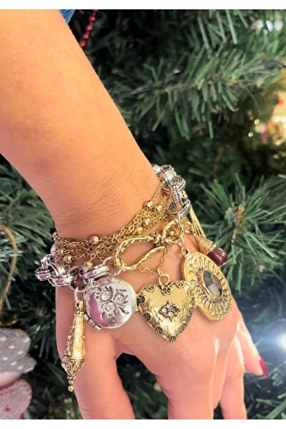 gozdeasutayaccessory Double Chain Vintage Bracelet