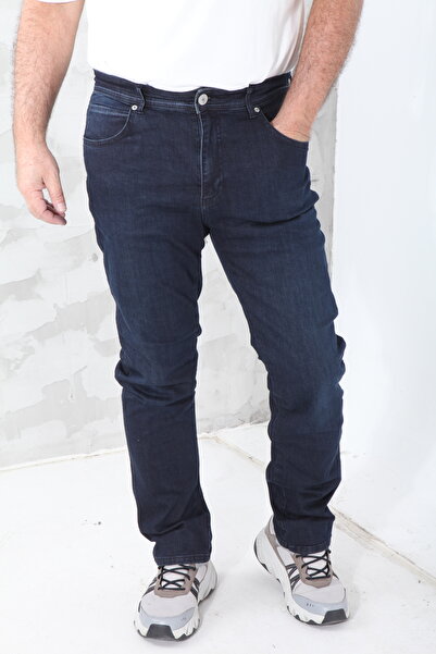 JEANS Erkek BlueBlack Regular Fit Likralı Esnek Jeans Kot Pantolon NEVADA611