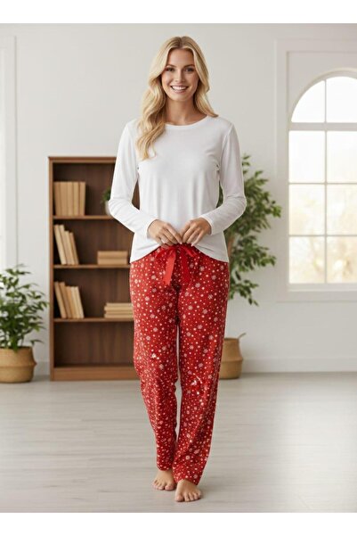 Pemilo Partea de jos din piele intoarsa cu model pentru femei