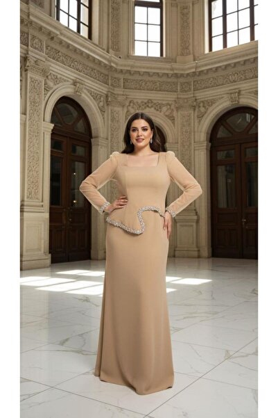AbiyeSultan فستان سهرة نسائي مقاس كبير - فستان سهرة مقاس كبير من هيكران - فست...