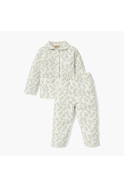 giggles All-Over Floral Print Shirt and Pyjama Set