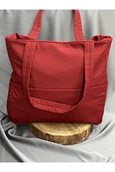 MİHRA STORE Women's Bag Sara Plain Model with Side Pocket Parachute Fabric La...