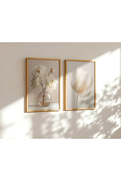 TekTablo Çerçeveli 2 Parça Ahşap Tablo,