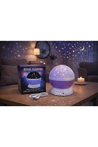 NASYONEL TOYS Yıldız Projektör Gece Lambası – Renk Değiştiren Projeksiyon (KM-01)
