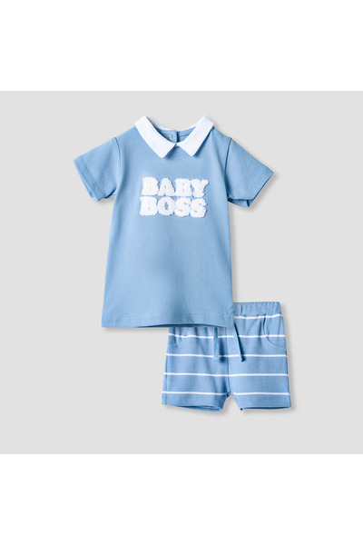 Juniors Applique Detail T-shirt and Shorts Set