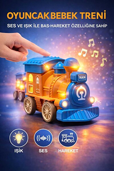 Fidan oyuncak Işıklı ve Sesli Bebek Treni