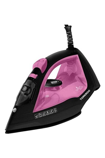 Tornado Steam Iron 2000 Watt Ceramic Soleplate Rose - Grey - Green