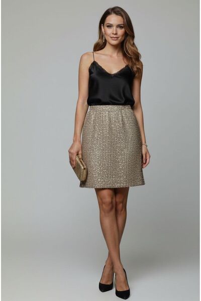 CİXAPLE Sequin Skirt