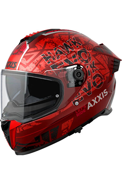 AXXIS Motosiklet Kask Hawk Lets Rıde C5 Full Face Güneş Vizörlü Motor Kaskı