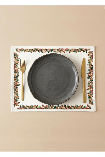 Markaev Snowy Village Cotton 6-Piece American Dinner Set