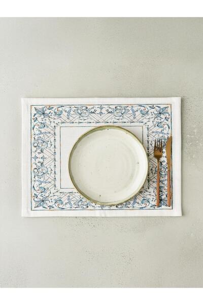 Markaev طقم أدوات مائدة أمريكي من القطن مكون من 6 قطع من فيرساي