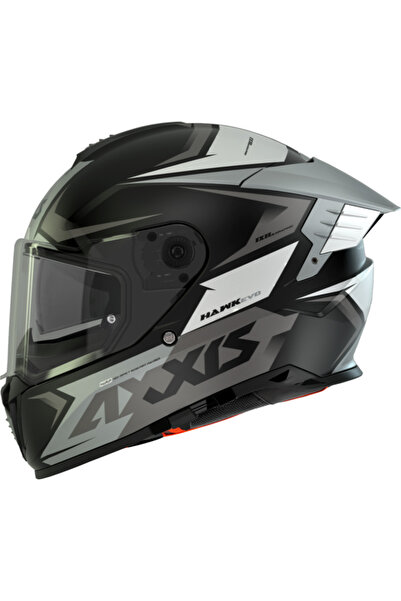 AXXIS Motosiklet Kask Hawk Ixıl A02 Mat Full Face Güneş Vizörlü Motor Kaskı