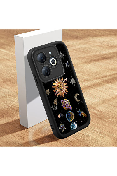 Hontinga حافظة هاتف من السيليكون الناعم المتوافقة مع هاتف Infinix Hot 40i مضا...