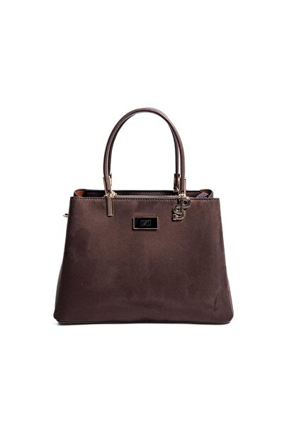 Silver Polo Silver & polo sp1098 women's handbag suede brown